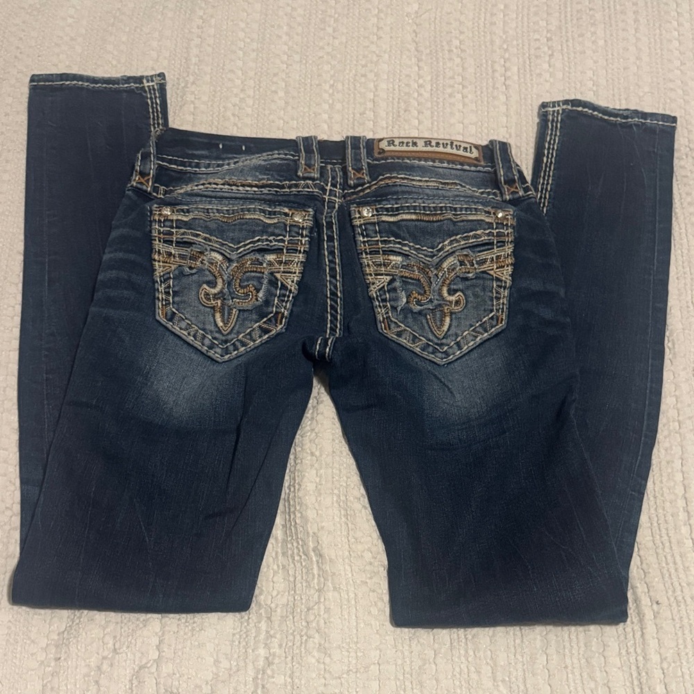 Rock Revival Women's “Boris” Distressed Skinny Jeans. 25. Like New!! - Picture 8 of 9